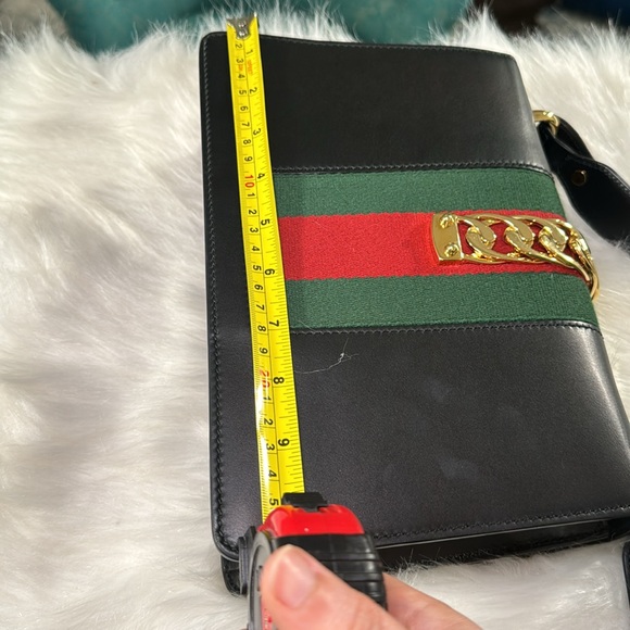 SOLD GUCCI Sylvie 2 WAY Bag Leather Shoulder Bag - Picture 13 of 13